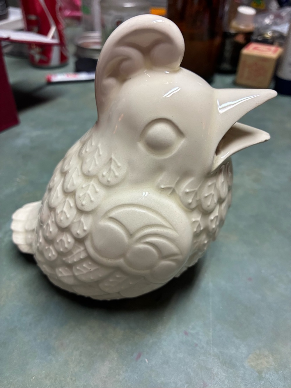 Cream Ceramic quail Bird Unbranded